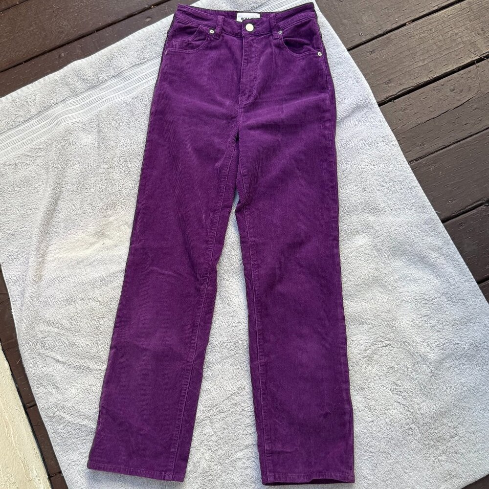 Rolla's Purple Size 25 Corduroy Jeans
